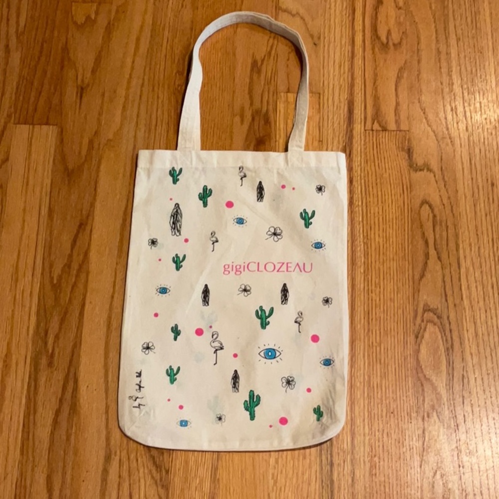Gigi Clozeau - Tote Bag - Canvas - O/S 14.5” x 10.5” - NWT